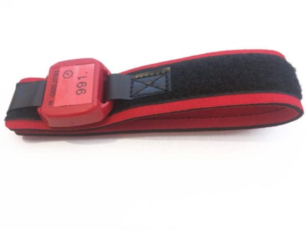 Transponderband rot mit RaceResult ActivePro Transponder