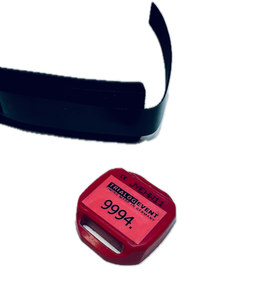 Neoprenband und Transponder
